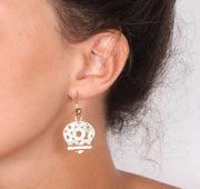 Orecchini in Metallo   con campanelle traforate