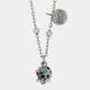 Collana in Acciaio con campanella pendente impreziosita da smalti multicolore - BYSIMON gioielli