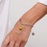 Bracciale in Acciaio con limone e cuore