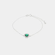 Caja especial Caja de corazón verde y pulsera 