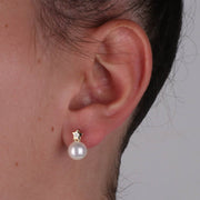 Orecchini in Argento 925 a forma di stelle con perle di acqua dolce