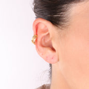 Ear Cuff in Argento con linee