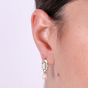 Orecchini in Argento 925 con perla pendente