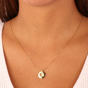 Collana in Argento 925 con ciondolo pendente a forma di stella impreziosito da zircone bianco