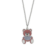 Metal necklace with teddy bear
