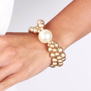 Bracciale in Metallo multifilo con perle