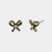 Orecchini in Argento 925  a forma di fiocco con cristalli