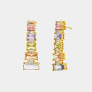 Orecchini in Argento 925 con zirconi colorati