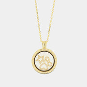 Collana in Argento 925 a cerchio con simboli cuore, infinito e stella
