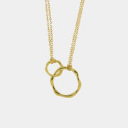 Collana in Argento 925 con anelli intrecciati