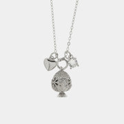 Collana in Argento 925 con pumo e pendente cuore