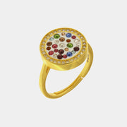 Anello in Argento 925 con zirconi multicolore