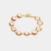 Bracciale in Argento 925 con cristalli rosa