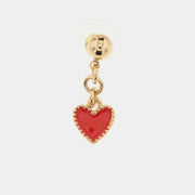 MonoOrec in Metallo con ciondolo pendente a forma di cuore impreziosito da smalti colorati